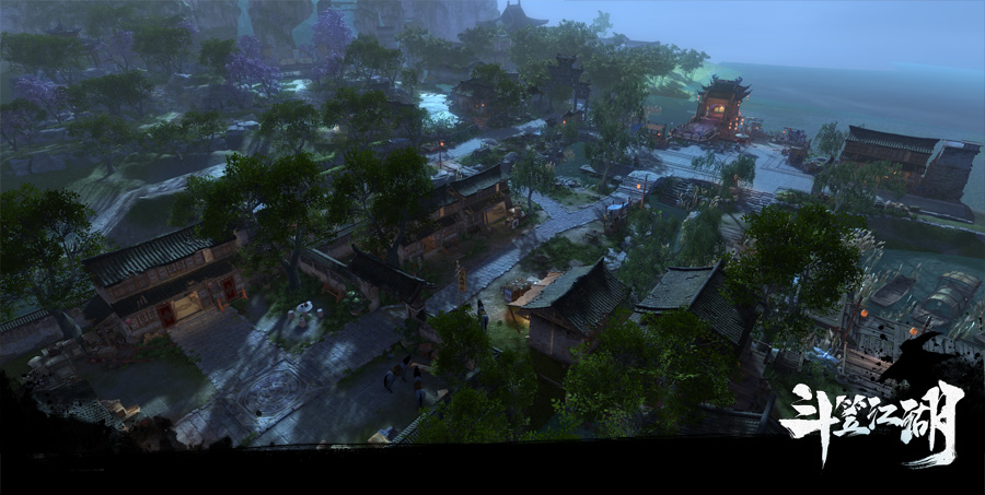 图3 夜幕降临，码头上谁的货物趁着月色悄然而至.jpg