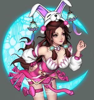 广寒仙子——嫦娥传奇皮肤——玲珑兔