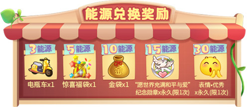 能源兑换奖励