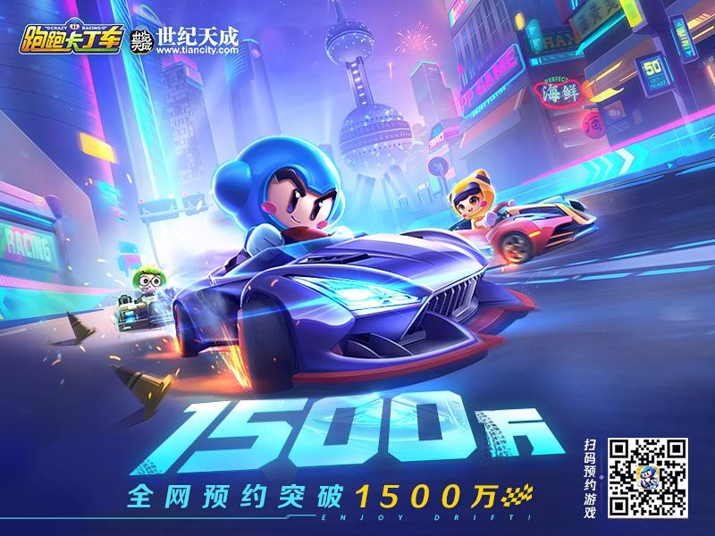 《跑跑卡丁车官方竞速版》先锋测试圆满落幕，全网预约数突破1500万