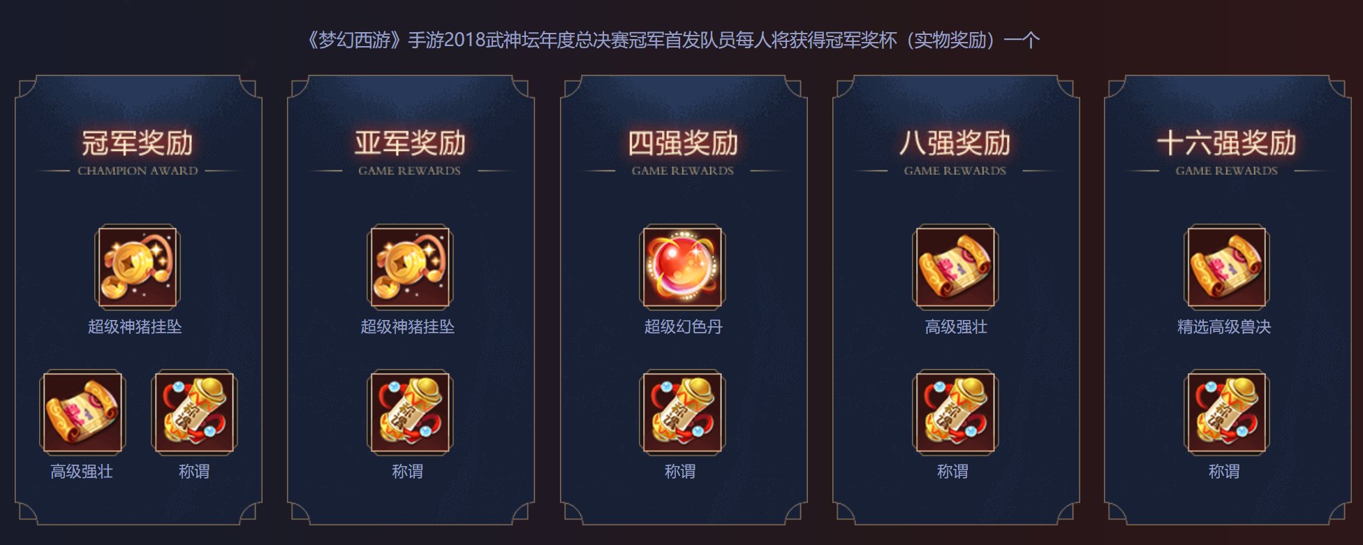 热战一月 《梦幻西游》手游武神坛年度总决赛燃情开赛