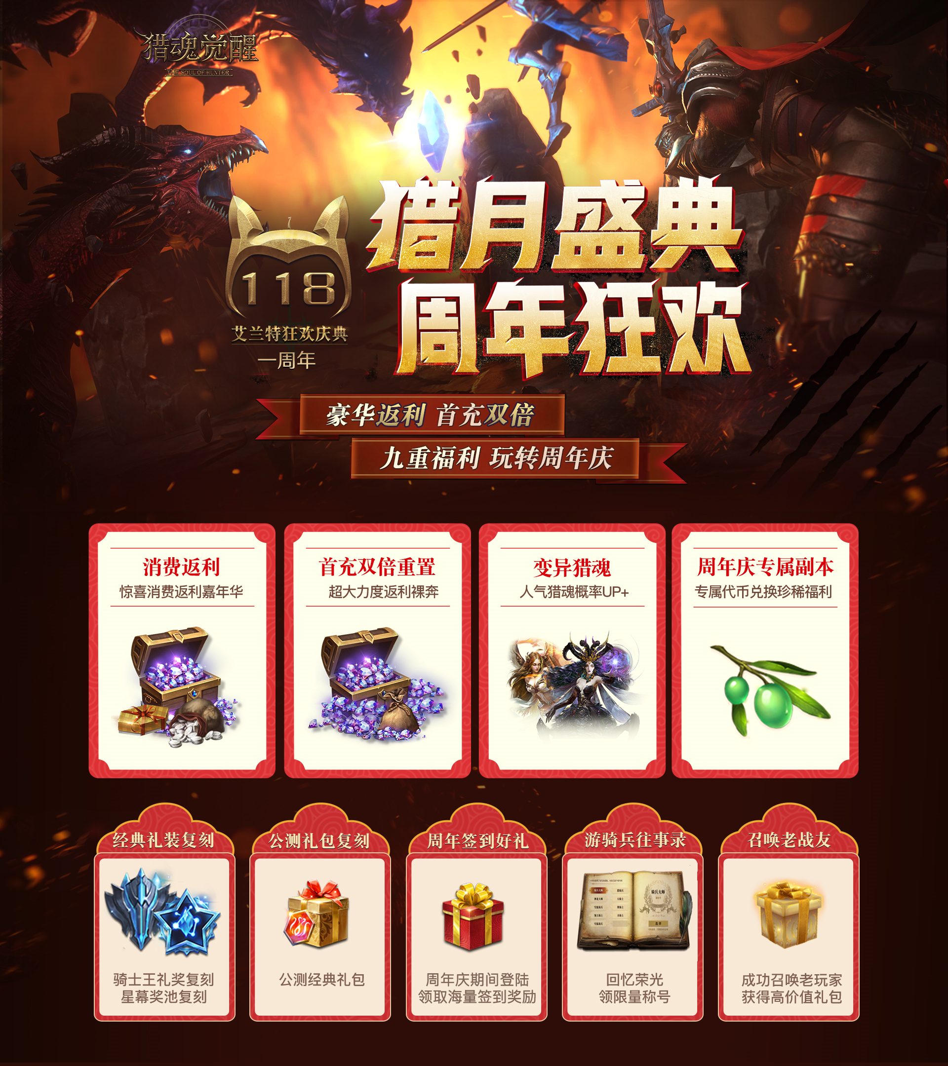 《猎魂觉醒》周年狂欢第一弹正式开启 新玩法新副本强势来袭