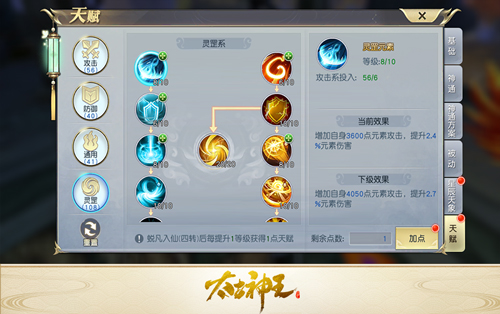 攻防一体 《太古神王》手游灵罡新天赋介绍