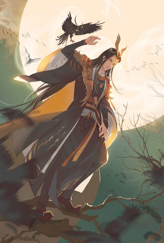 一笑倾城 《神都夜行录》强力妖灵大司命同人画赏析