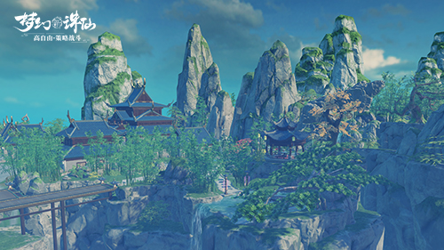 细节处还原仙侠场景《梦幻新诛仙》青云山内部景致曝光