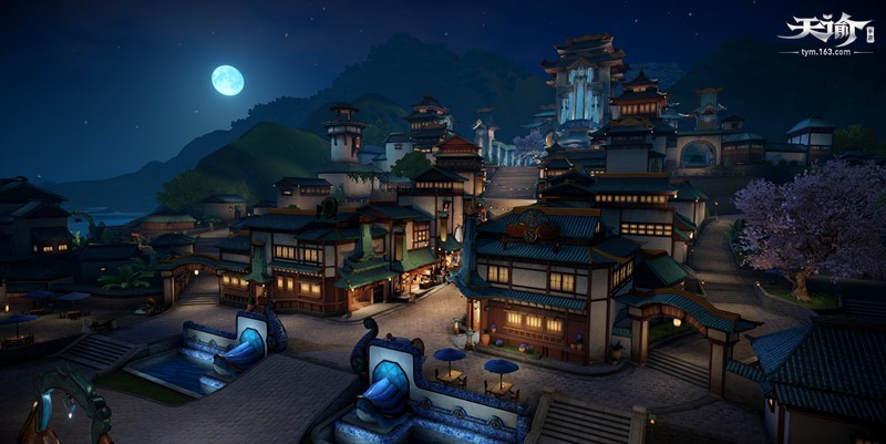 《天谕》手游暑期开启首测 苏澜城夜景模式曝光