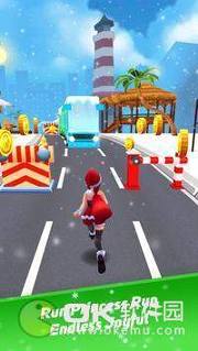 圣诞公主跑步冲浪图1
