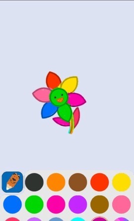 简笔画涂色图1